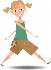 nena caminant